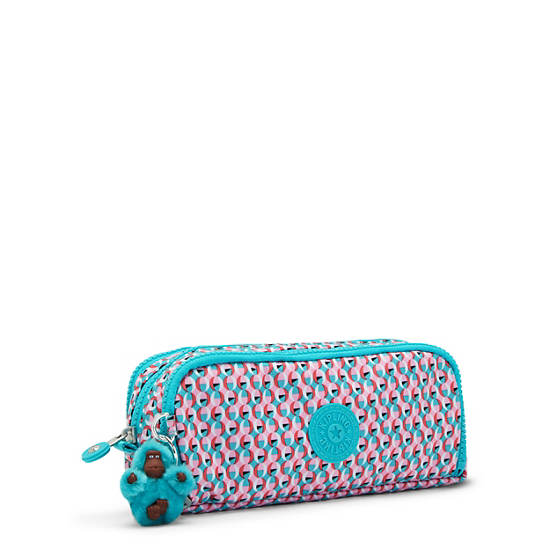 Kipling Gitroy Printed Pencil Case Táska Türkiz | HU 2131NW